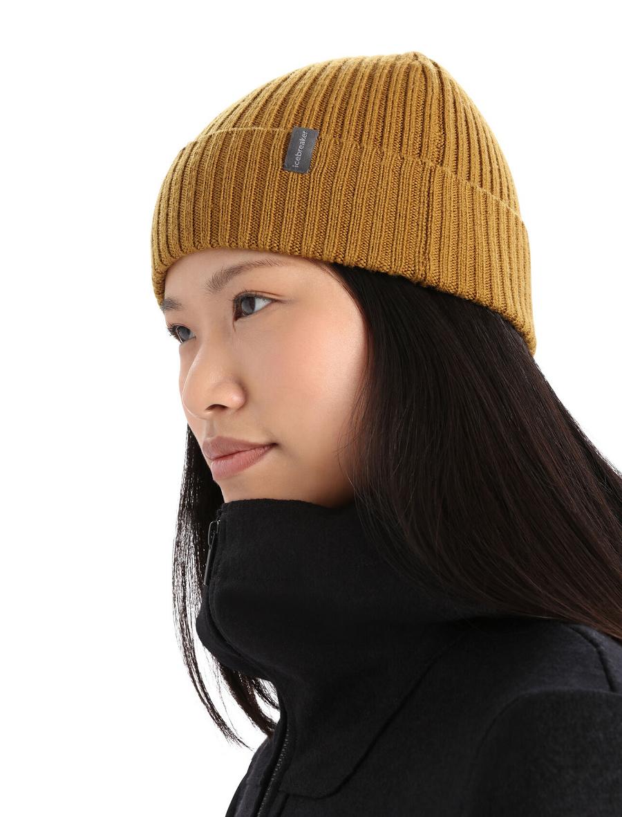 Clove Women's Icebreaker Unisex Merino Rixdorf Cuff Beanie Hats | USA 1491UZGT